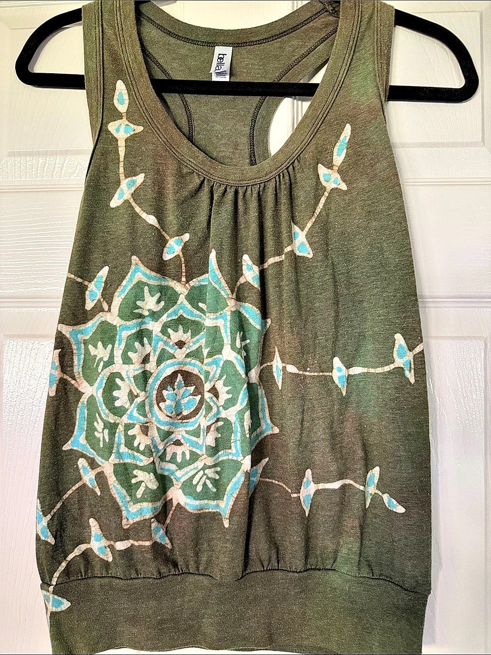 Handmade Batik Print Racerback Tank